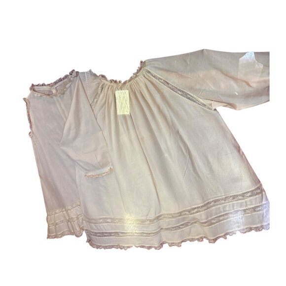 Antique Framed Baby Christening Gown Set Delicate Lace Shadow Box Cottage Core - Picture 5 of 7